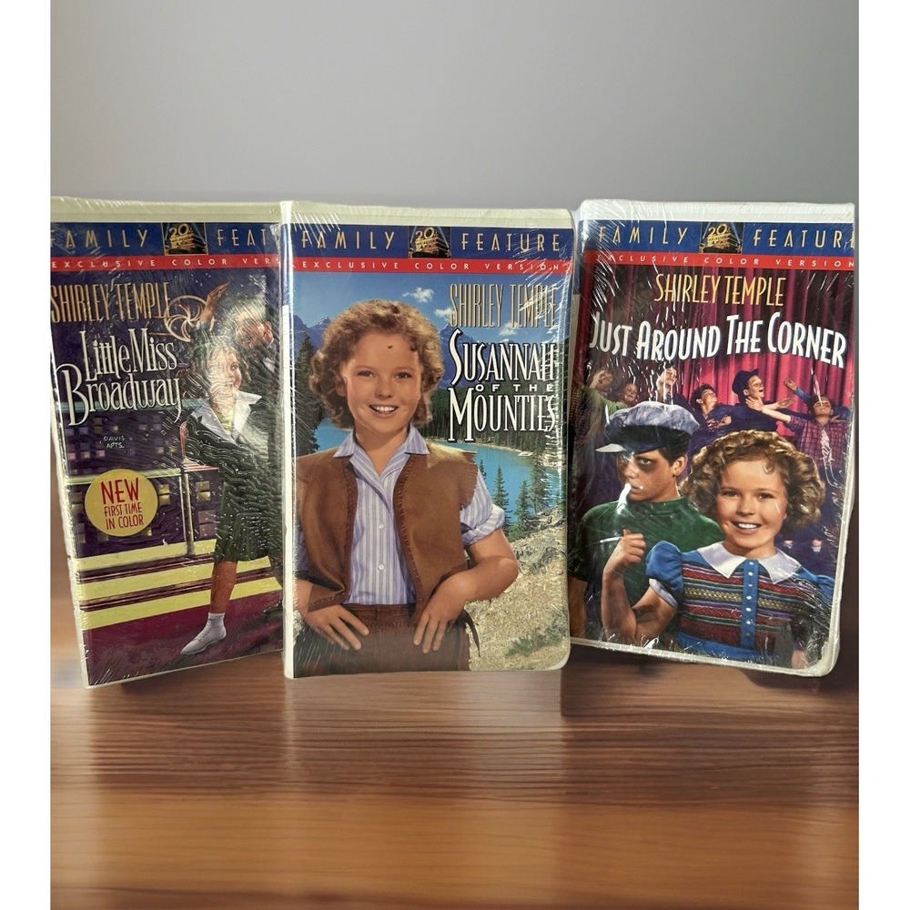 Shirley Temple VHS Lot Brand New In Package Video Tapes Multiple Titles